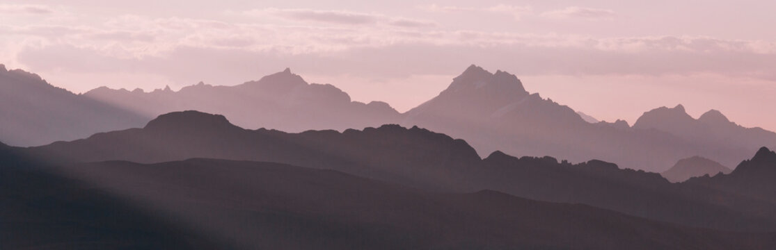 Fototapeta Mountains silhouette