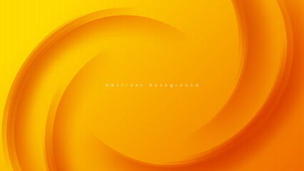 Yellow abstract background with curved lines shapes.