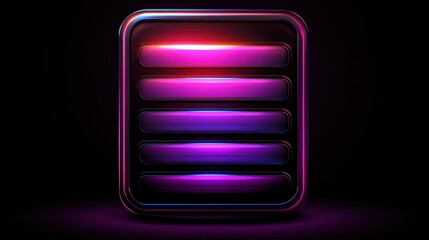 Glowing Server Interface Displaying Maintenance Operations