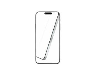 A sleek, modern mobile device with a bright screen and a slight bend