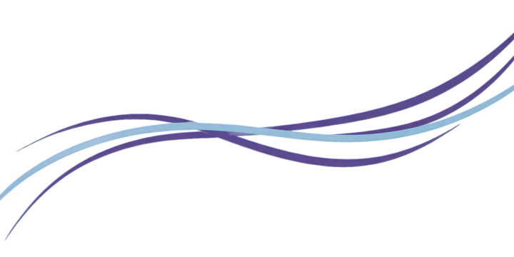 Abstract Purple And Light Blue Waves On Black Background