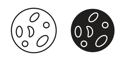 Leukemia icon art in black and white