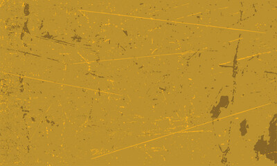 Rough brush strokes with yellow spray texture, Monochrome texture. Image includes a effect the yellow tones. Metal texture with scratches and cracks, Vector brush stroke texture.eps10