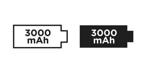 Obraz premium mAh icon art in black and white