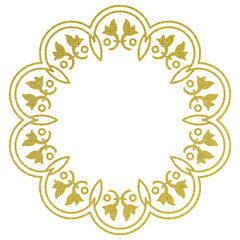 abstract floral frame