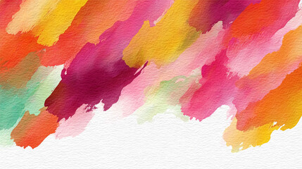 Watercolor Brush Strokes, Abstract Painting Background