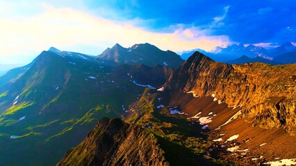 sunrise over the mountains