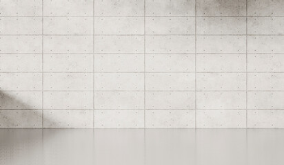 Empty dark abstract industrial cement wall studio room interior for display product on concrete...