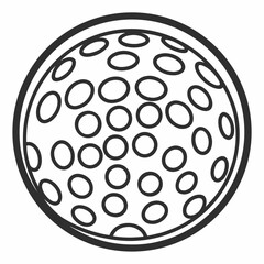 golf ball vector illustration
