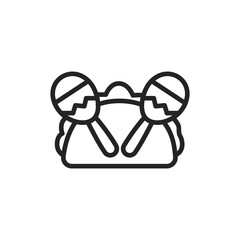 Taco with Maracas Decoration Icon