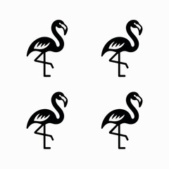 Obraz premium A beautiful varieties seabirds silhouette.