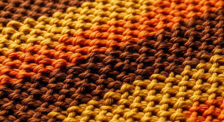 Cozy Knitted Autumn Texture Background