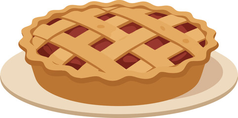 Canadian cake on a white background
