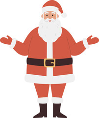 Cute Christmas Santa Illustration