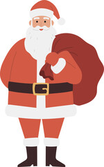 Cute Christmas Santa Illustration