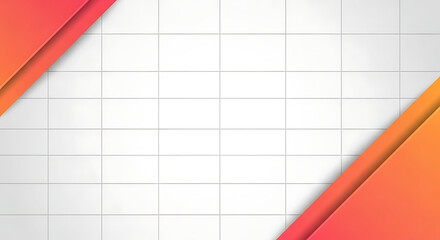 Minimal Grid with Accent Gradient Stripe