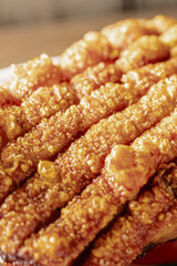 Crispy Roasted Pork Belly with Golden Crackling Skin on Display