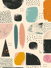 Mid-century modern design background