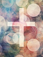 Layered translucent abstract background