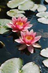 Close-up of Vibrant Pink Lotus Flower