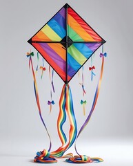 Colorful kite flying