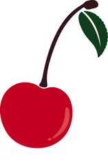 cherry logo icon isolated on white background