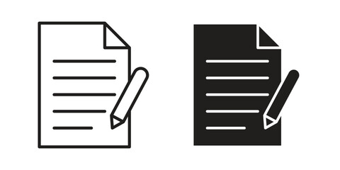 Wills and trusts icon art in black and white