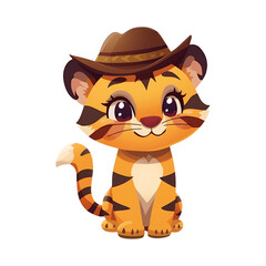 funny cartoon tiger