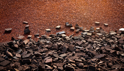 Background And Texture Of Treadmill Crumb Rubber Close Up