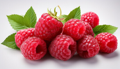 Raspberries Isolated