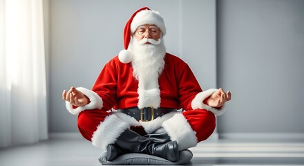 Santa Claus in Meditation