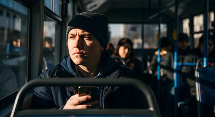Urban Commute Connectivity Embracing Technology During Travel Smart Mobility Integrating Digital Life Seamless Journeys Public Transportation System