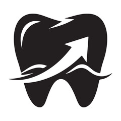 Dental logo design on white background