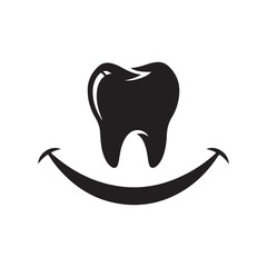 Dental logo design on white background