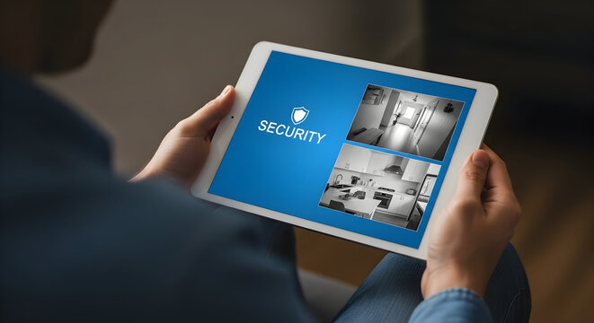 Home Security Control on Tablet for Peace of Mind Enhancing Safety and Protection with Modern Technology and Surveillance Empowering Digital Security Solutions