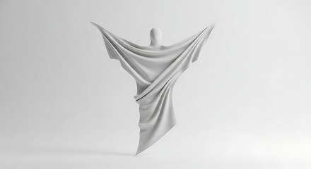 Figure Wrapped in Fabric