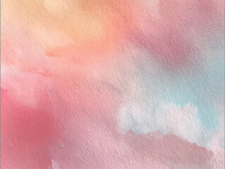 Romantic Pink Watercolor Pastel Vector Background