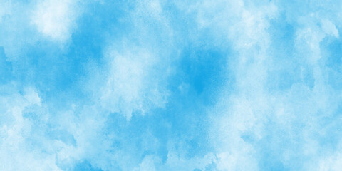 Blue watercolor vector background.ocean blue paper texture, smooth cloudy sky blue background,Light blue background with watercolor.Colorful gradient ink colors wet effect hand drawn canvas background