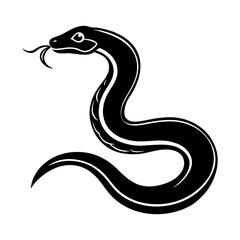 Fototapeta premium Snake Vector Silhouette