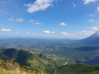 Naklejka premium Nationalpark Gran Sasso und Monti della Laga. Der Nationalpark in den italienischen Abruzzen wurde 1991 eingerichtet.