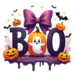 Halloween Spooky Boo Clipart
