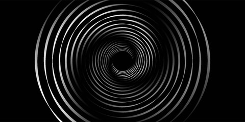 Obraz premium et of black thick halftone dotted speed lines. Speed lines in circle form. Geometric art. Design element for frame, logo, tattoo, web pages, prints, posters, template, abstract vector background.