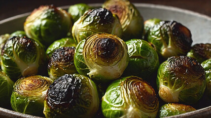 Healthy Roasted Green Brussels Sprouts