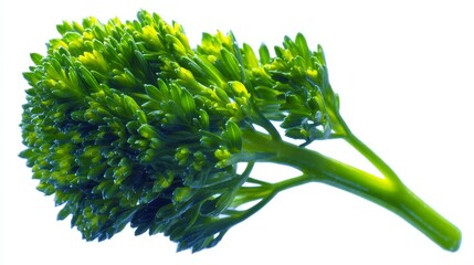 Fresh broccoli close up healthy green vegetable detail macro reveals fresh green broccoli texture and florets