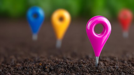 Pink marker marks ground visibly for clarity vibrant pink marker tool provides clear ground identification
