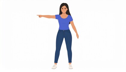 Fototapeta premium 指を指す