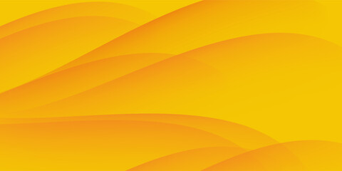 Colorful abstract orange geometric wave background. Liquid color design with shadow. Fluid shapes composition. Eps10 vector.