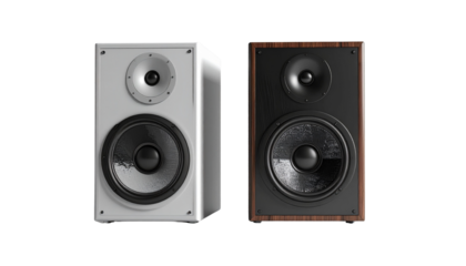  Hi-Fi Audio Speaker Set isolated on transparent background