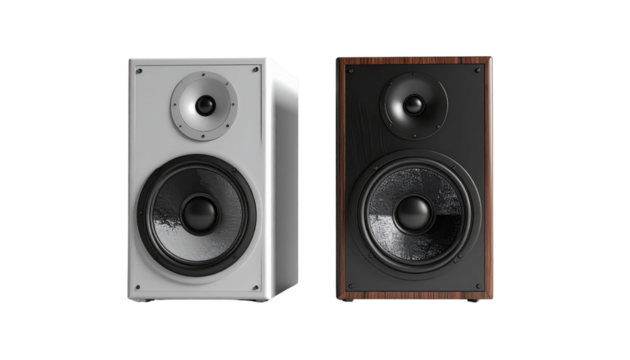  Hi-Fi Audio Speaker Set isolated on transparent background
