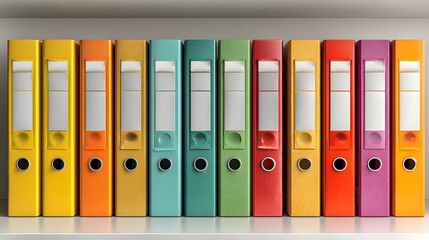 Organized Stacks of Folders